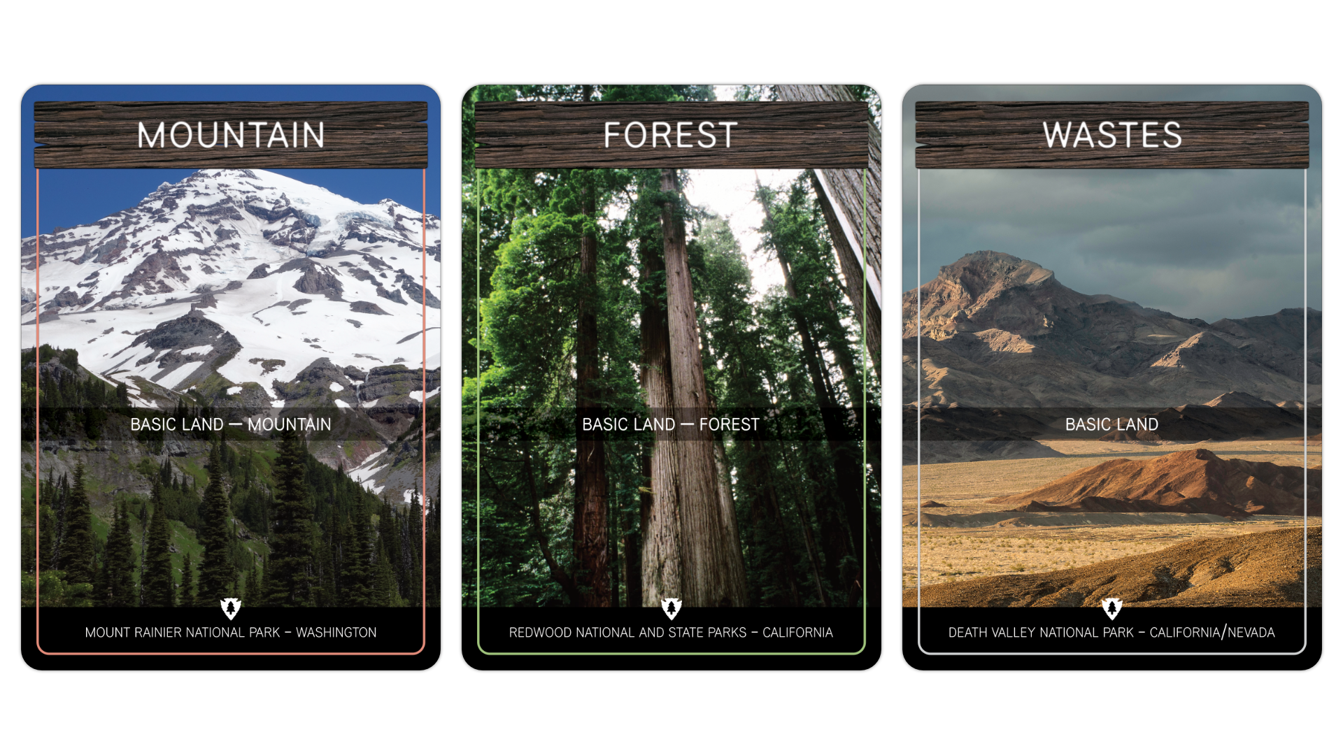 National Park Lands: Mountain, Forest, Wastes