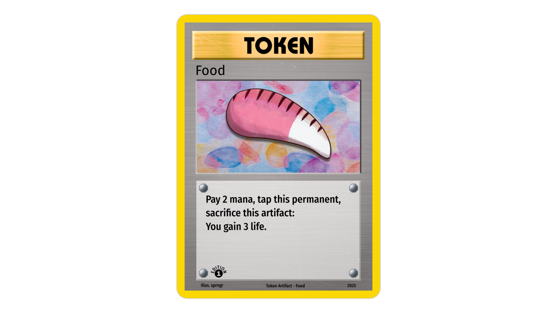 First Edition Slowpoke tail trainer food